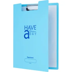 Clipboard FO-CB03 with lid PP blue