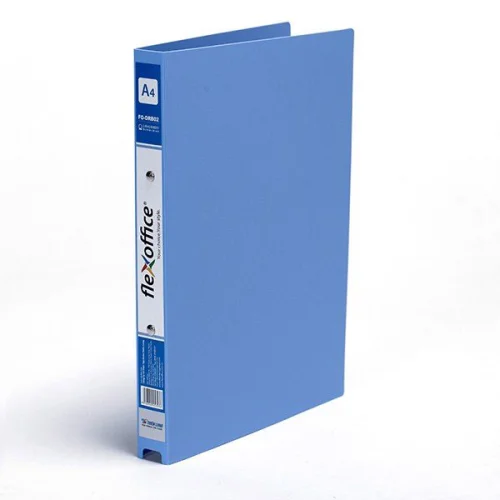 Folder 2 rings FO PVC A4 3 cm blue, 1000000000033595