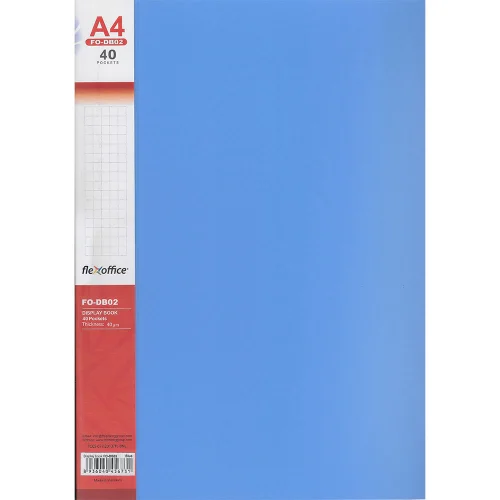 Folder 40 pockets FO-DB02 blue, 1000000000033489