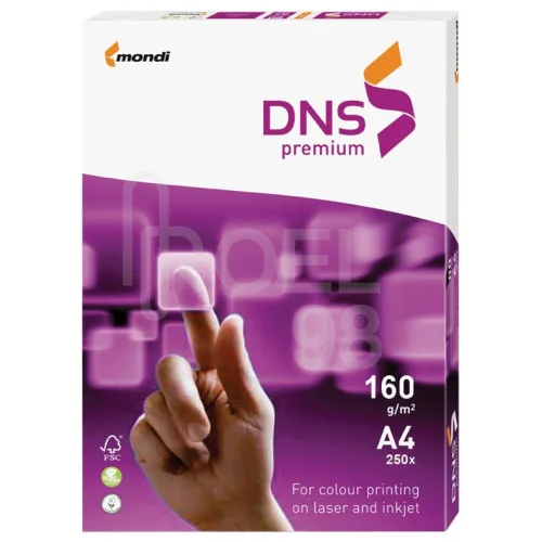 Картон DNS Premium A4 бял 160гр оп.250, 1000000000001782
