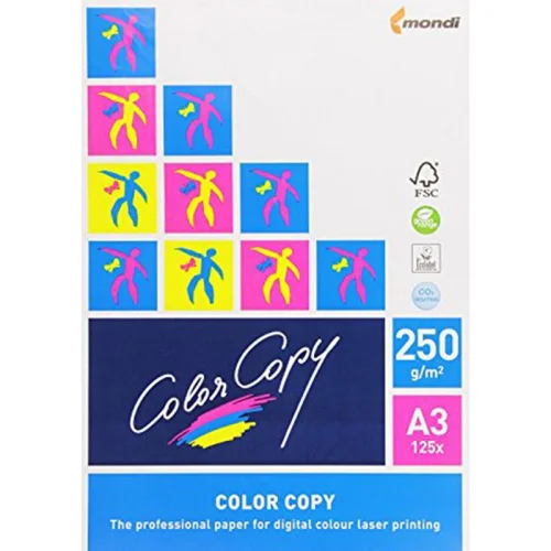Cardboard Color Copy A3 white 250g 125pc, 1000000000018743