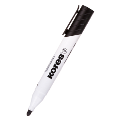 Kores XW1 Whiteboard Marker round Black