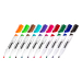 Kores XW1 Whiteboard Marker round 10 col, 1000000000050293 04 