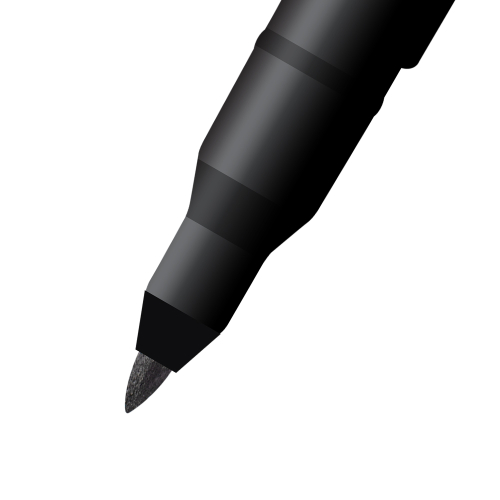 Kores P1 Permanent Marker round black, 1000000000050302 02 