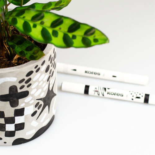 Acrylic markers KORES two tips 6 colors, 1000000000050967 07 