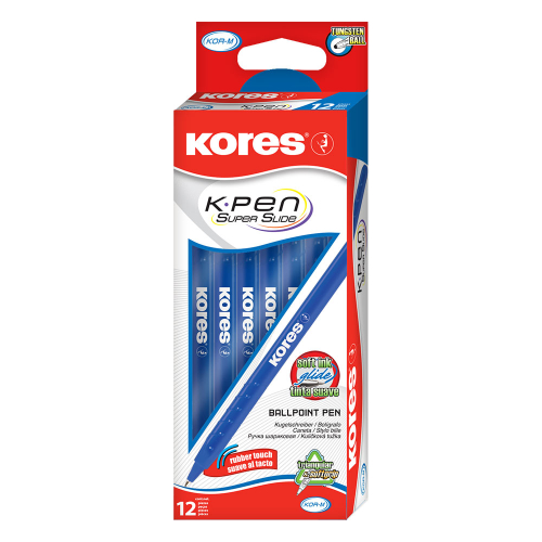 Химикалка Kores K0R-M 1.0 мм синя, 1000000000050277 03 