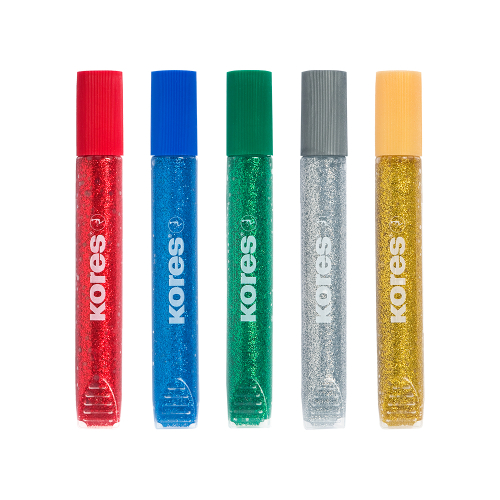 Течно лепило Kores Glitter Neon 5 броя, 1000000000050219 02 