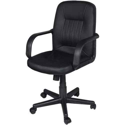 Chair Alpina eco leather black, 1000000000009461 03 
