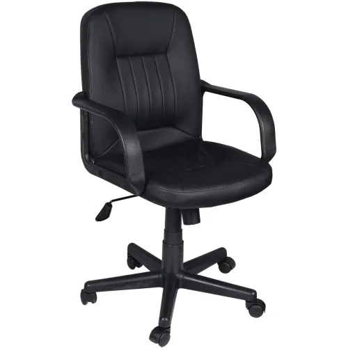Chair Alpina eco leather black, 1000000000009461