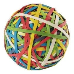 Ластици топка плоски цветни 45 мм/135гр