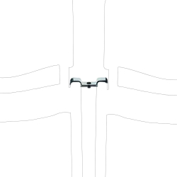 Планка метална свързваща Iso Link хром