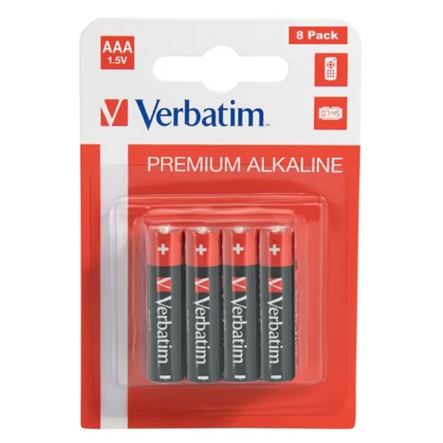 Alkaline battery Verbatim AAA 8pk, 2000023942495024