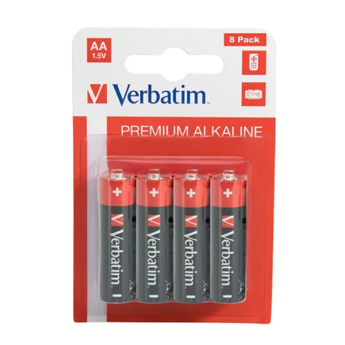 Alkaline battery Verbatim AA 8pk, 2000023942495031