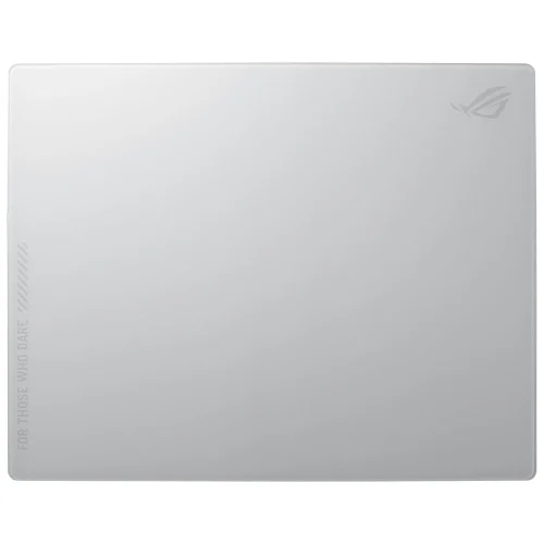 ASUS ROG Moonstone Ace L Glass Gaming Mouse Pad, White, 2004711387312551