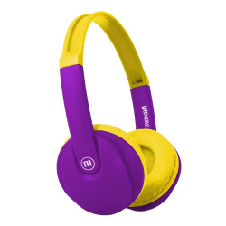 Безжични слушалки Maxell HP-BT350 детски, Лилав/Жълт