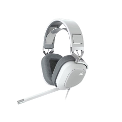 Геймърски слушалки CORSAIR HS80 RGB USB White