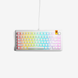 Glorious GMMK 3 HE 75% Gaming Keyboard, White